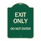 Signmission Exit Only Do Not Enter Heavy-Gauge Aluminum Architectural Sign, 24" H, G-1824-24554 A-DES-G-1824-24554 - alternate 1
